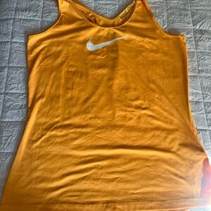Nike Pro Vibrant Orange Athletic Top